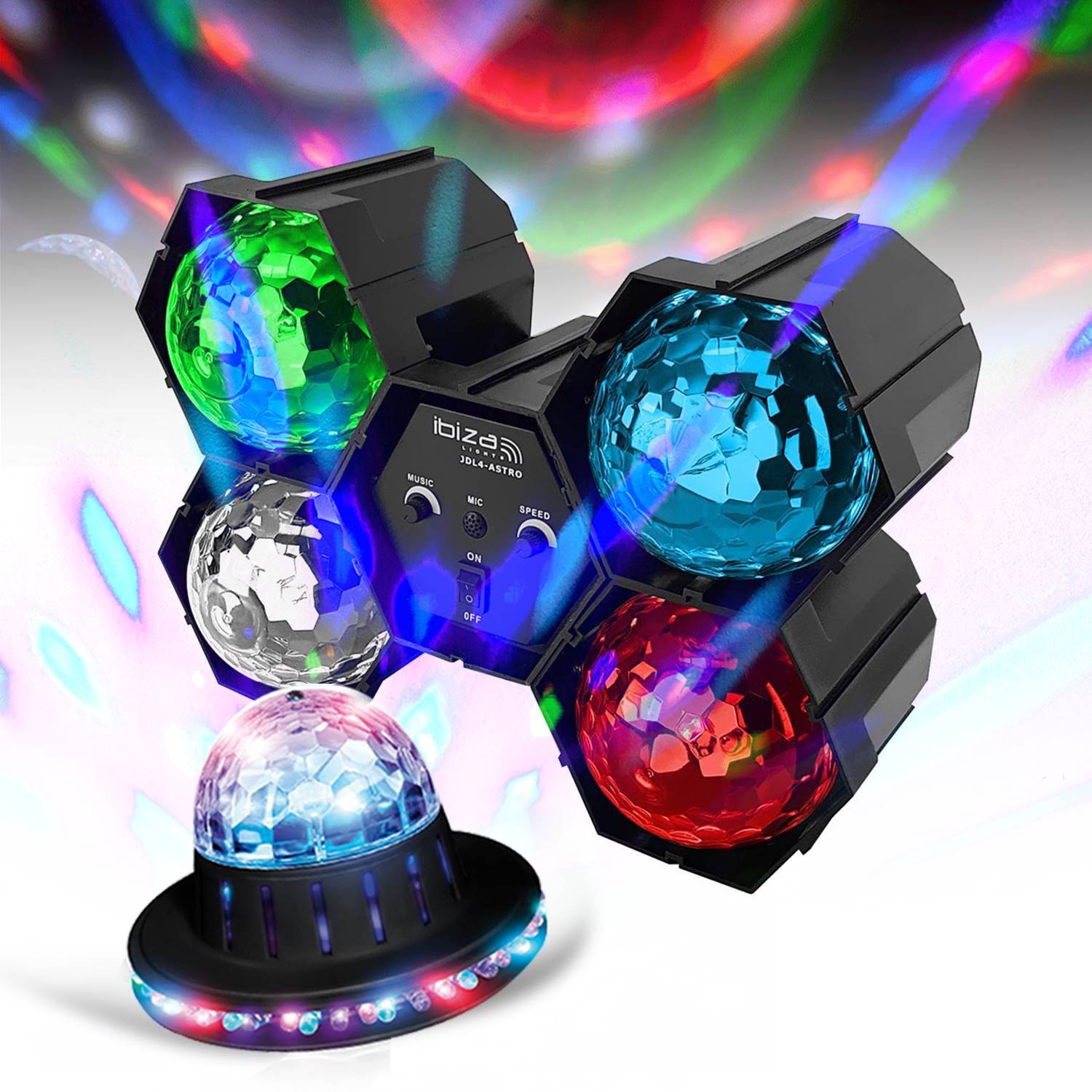 Pack Lichter Kinder Evening DJ Animation, Sequencer RGB-LED-Effekte